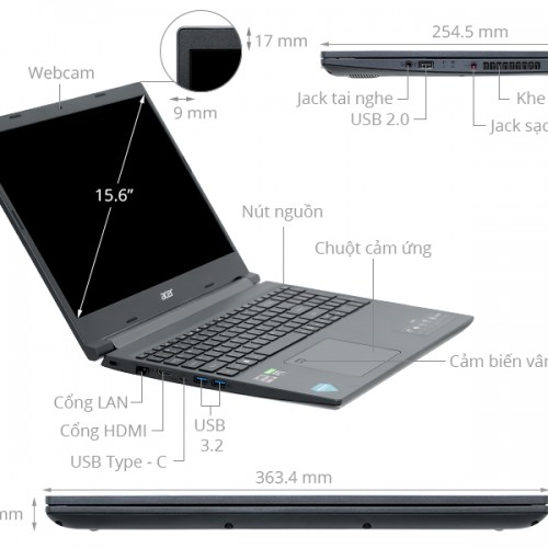 Laptop ACER ASPIRE 7 A715-43G-R8GA