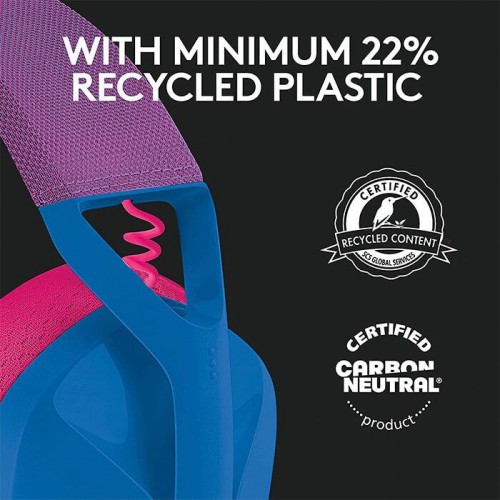 Tai nghe không dây gaming Logitech G435 Màu Xanh (981-001063)