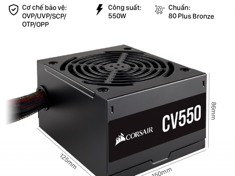 Nguồn Corsair CV450 450W 80PLUS BRONZE